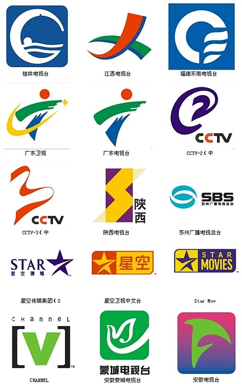 电视台台标大全
