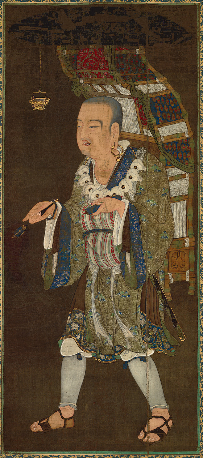 玄奘三藏像绢本着色