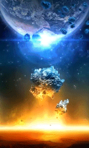 安卓动态壁纸炫酷粒子特效宇宙炫光