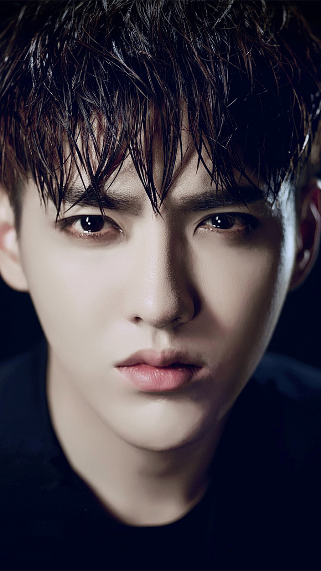 文字治愈系美图设计主题桌面唯美浪漫幸福帅哥男神男生小鲜肉吴亦凡