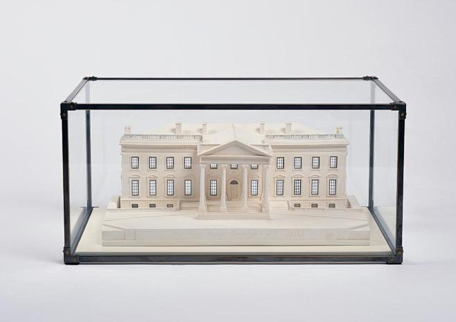 s123美国白宫白色城堡石膏建筑高端装饰品软装样板房售楼处摆件淘宝网