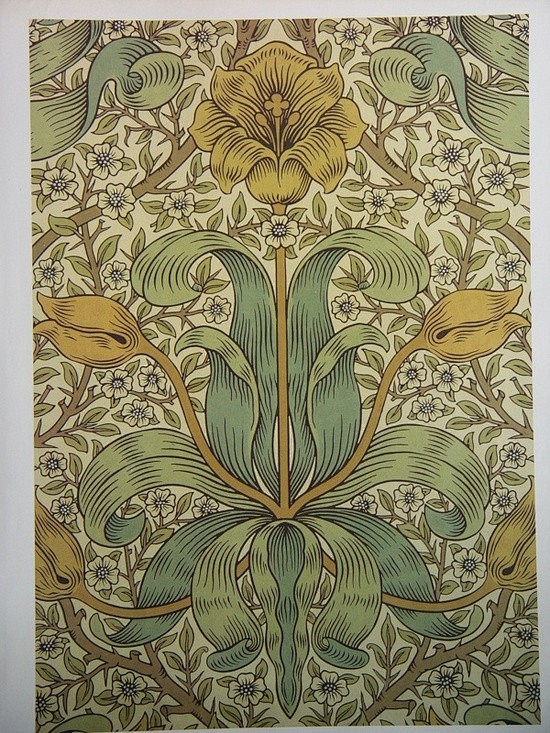 莫里斯风格纹样工艺美术运动