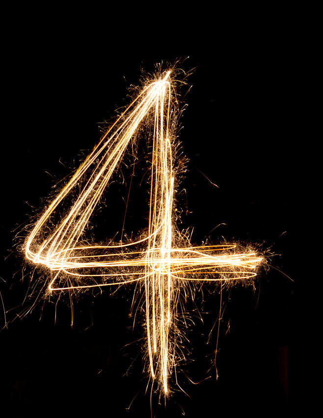 爱情烟火特效26字母数字字体心形光效烟花图形高清jpg图设计素材