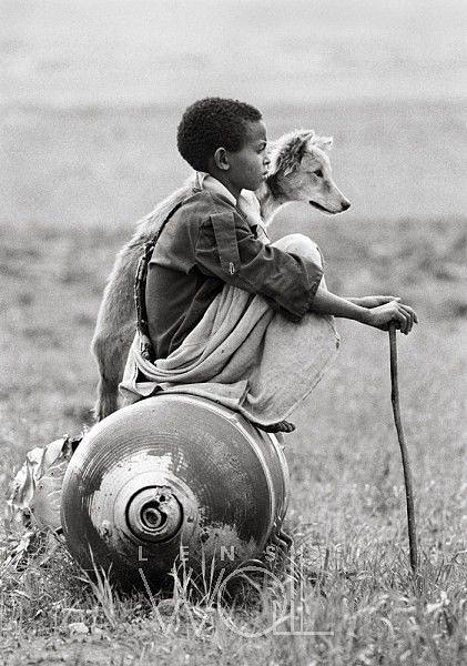 ETHIOPIA, BOY ON A B...