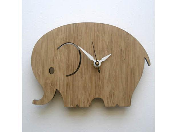 大象钟表手工制作图片
