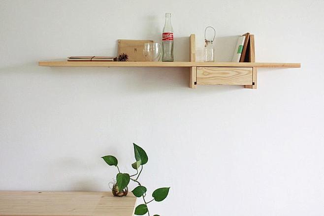 原创实木隔板书架置物架中国原创设计师品牌创意个性礼品淘宝网