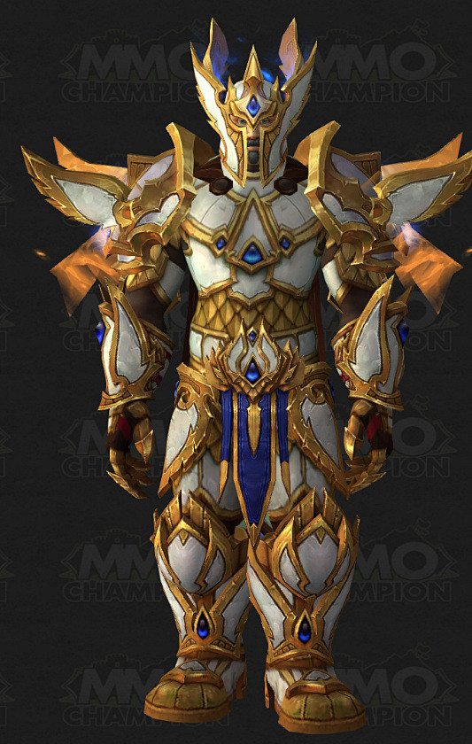 魔兽世界各职业t21模型来了依次是战士法师牧师死亡骑士德鲁伊猎人圣