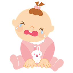 女婴在哭泣