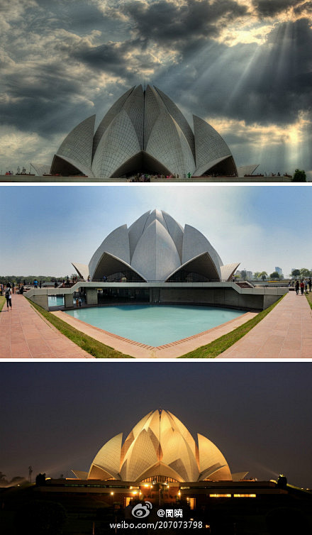 出建筑高3427米底座直径74米由三层花瓣组成全部采用白色大理石建造