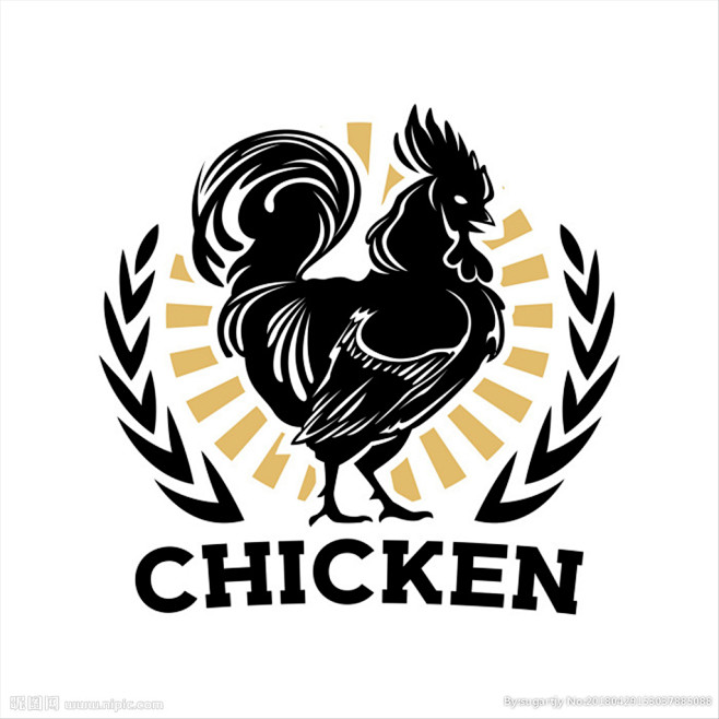 鸡logo