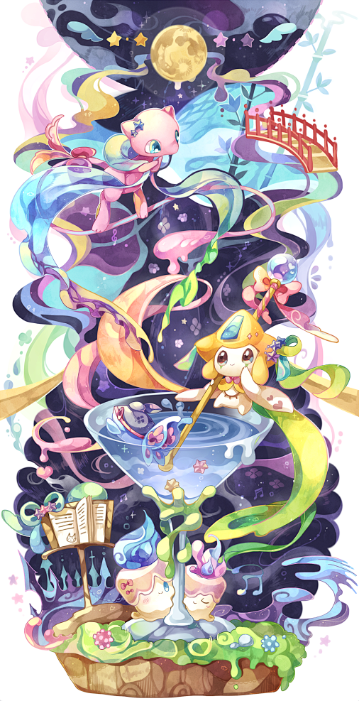 精灵宝可梦梦幻基拉祈烛光灵荧光鱼p站呗