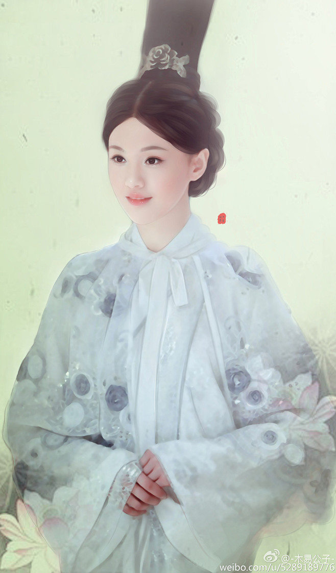 郑爽武则天秘史太平公主古风古装唐朝唐代手绘插画插图木易公子