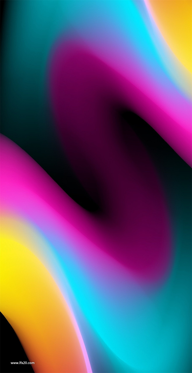 彩色几何图形液体渐变效果元素背景