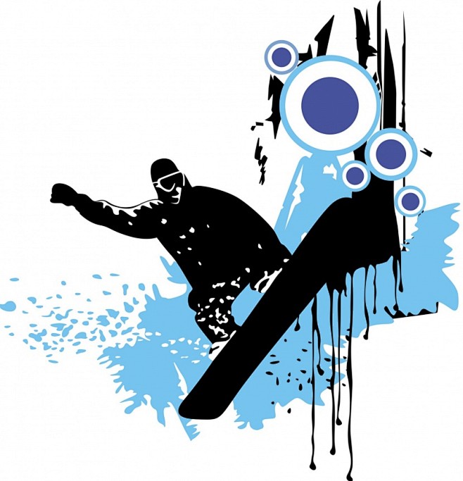 极限运动剪影图片