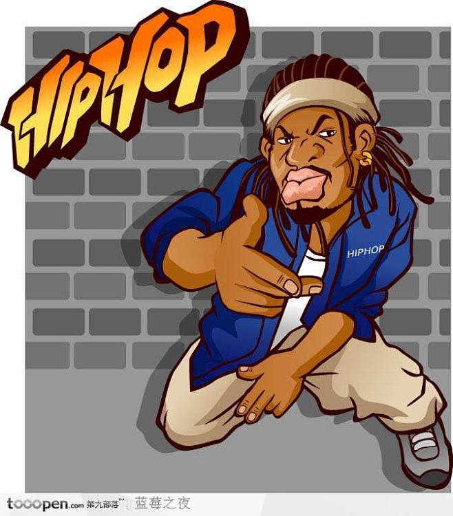 嘻哈文化潮流黑人招牌动作