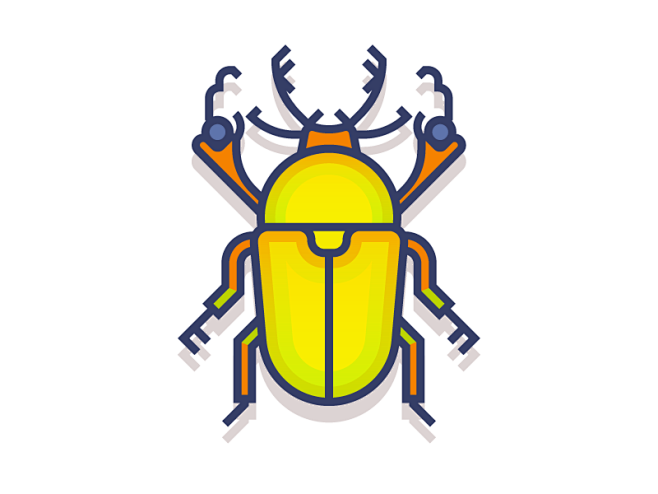 golden stag beetle  .