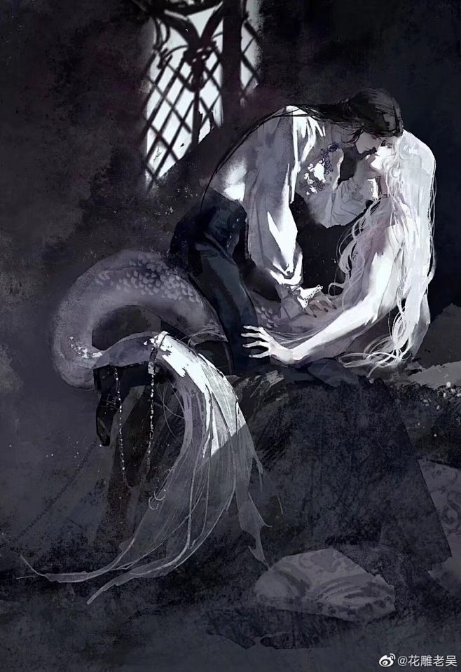 双人情侣黑白人鱼