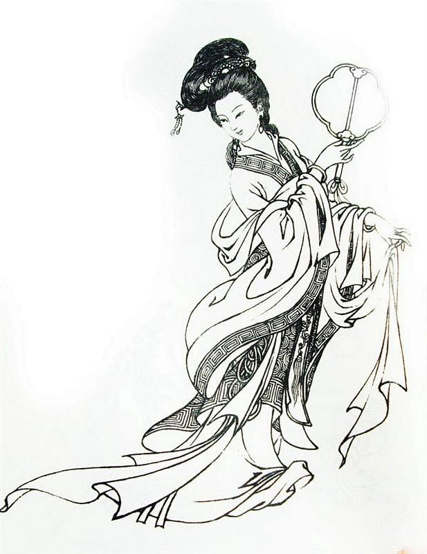 白描神话人物作品赏析