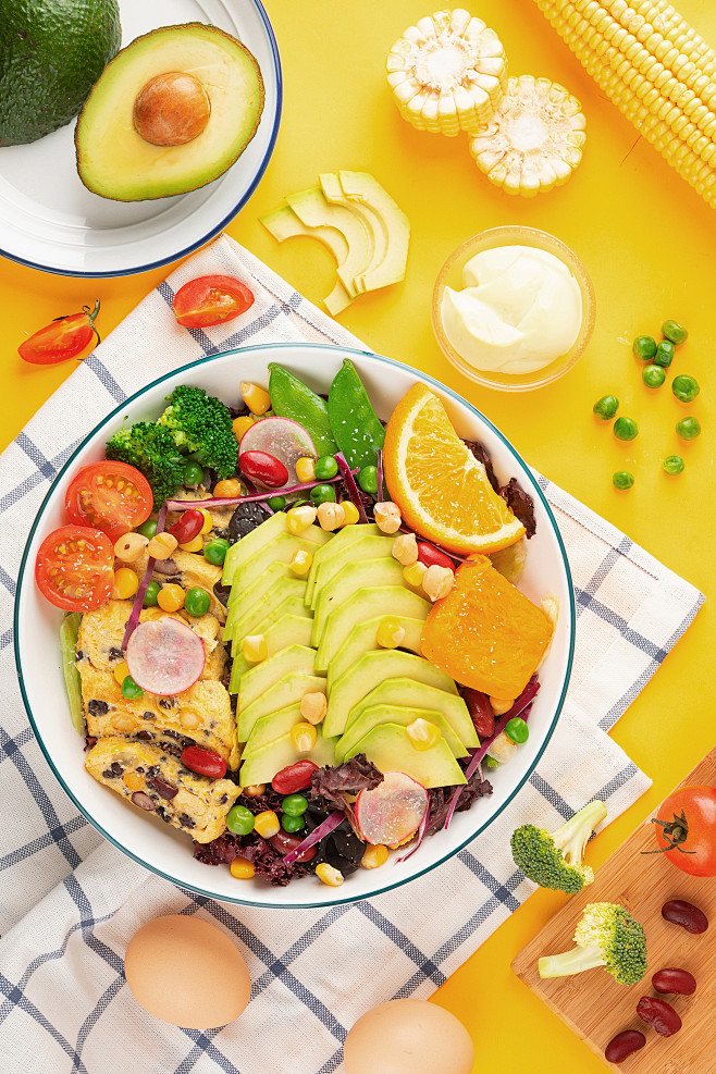 健身减脂餐拍摄