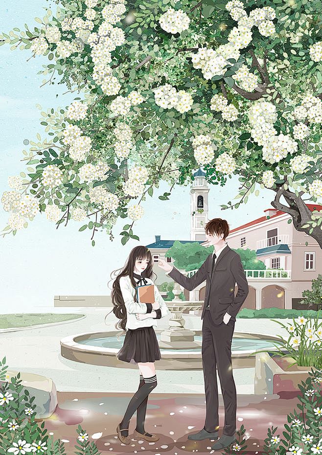 封面底图青春素锦现言