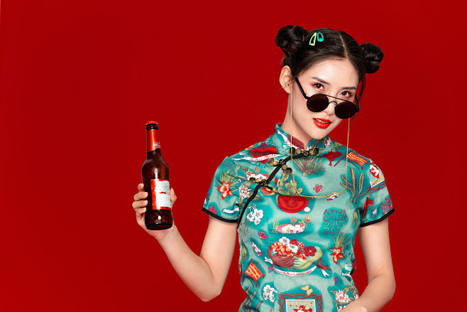 国潮旗袍美女非企业商用