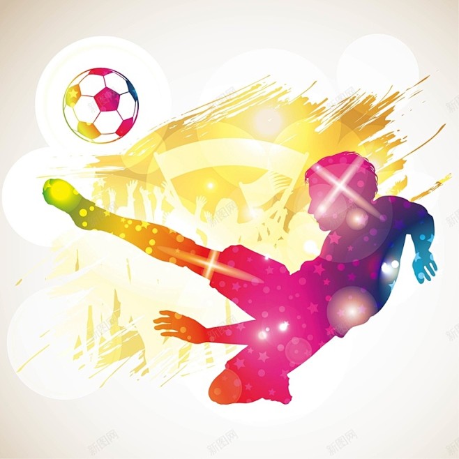 足球精彩的瞬间页面网页平面电商创意素材