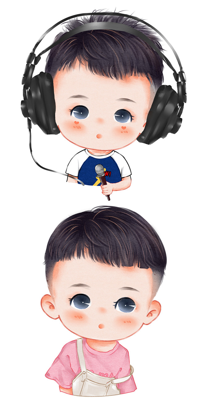 q版头像人物设计卡通人物头像logo真人照片转手绘宝宝头像淘宝网