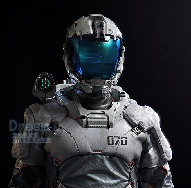 800张单兵机甲外骨骼科幻机械装甲a册游戏cg插画漫画参考素材淘宝网