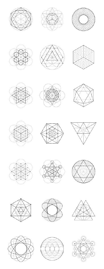 圆形,矩形等几何图形组合可以转变出多少种奇妙的变换,同时这些图形还