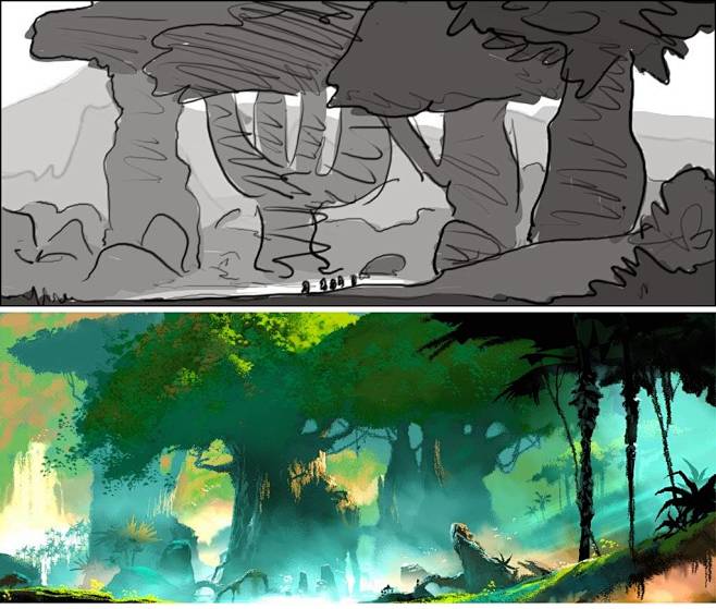 疯狂原始人动画概念图