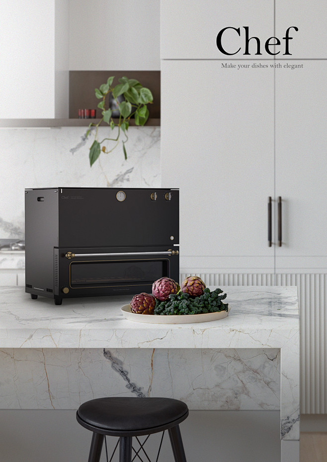 chef烤箱有烟实用工业设计产品设计普象网