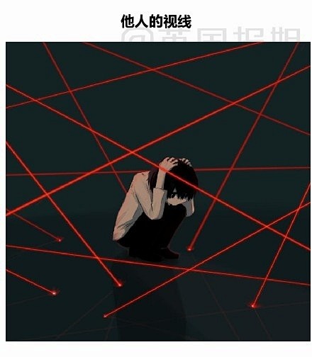 推上一组很丧很讽刺的插画疲惫感社交恐惧症周一的心情可以说是针针见