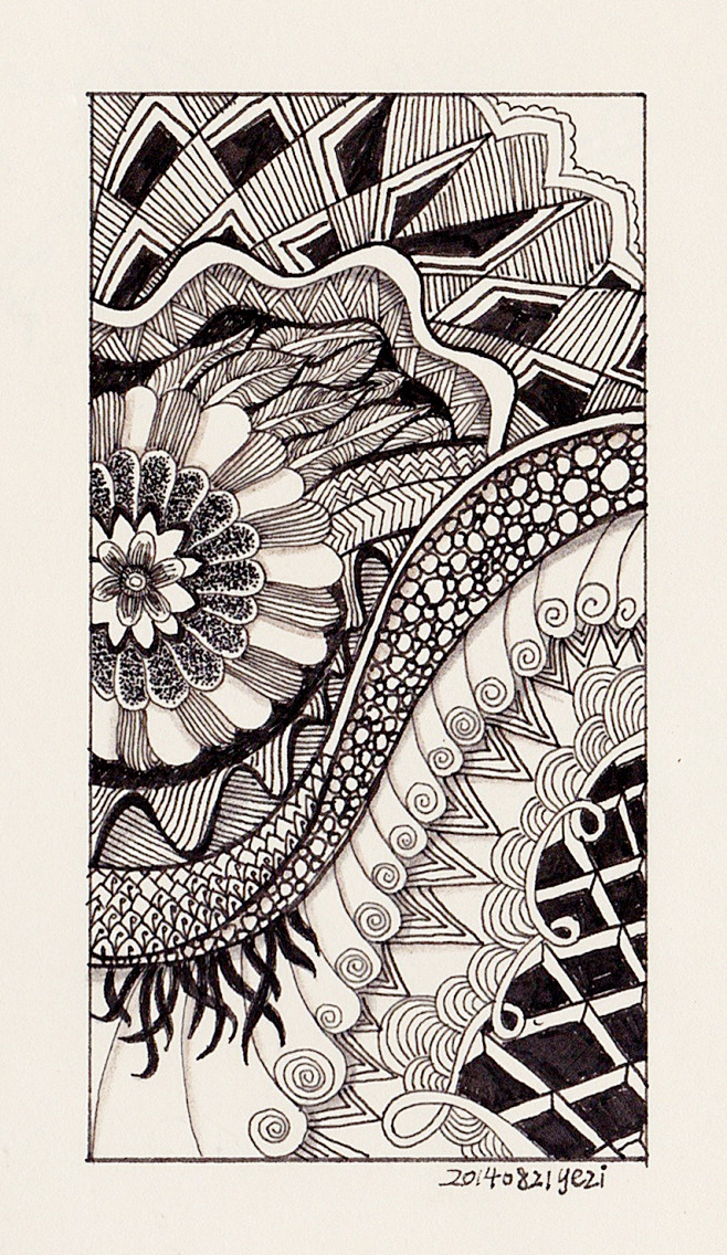 插画线描装饰画