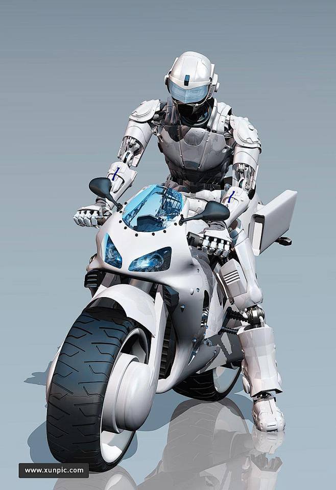 50张人工智能机器人超高清图片3d渲染科幻海报背景纹理