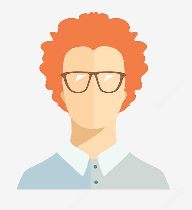 卡通扁平化外国人职业人物头像矢高清素材 人物 人物插画 人物矢量图 