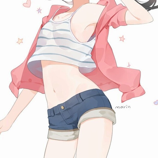 动漫女头半身头像不定期更新二次元自截头像byapside