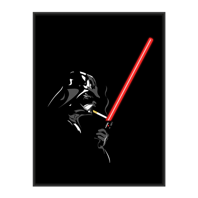 轻艺术黑白经典星球大战黑武士电影海报画芯抽象创意酒吧礼物装饰画