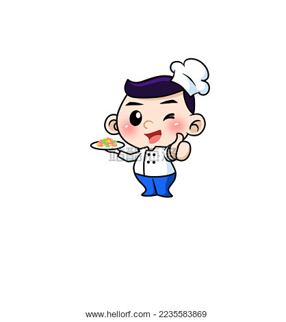 饭店面馆吉祥人物logo设计