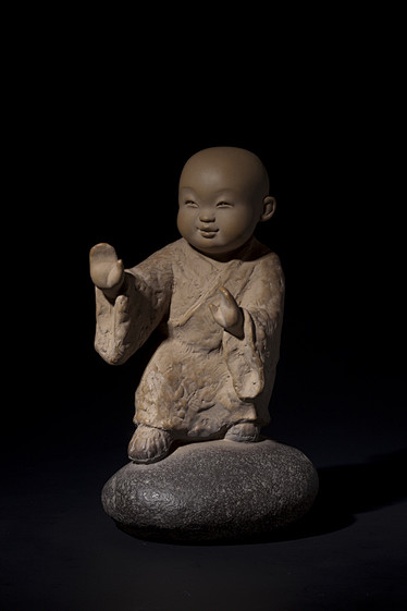 马未都观复博物馆展品可爱小沙弥