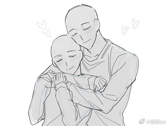 【#绘画素材#】cp向双人构图参考 6767.