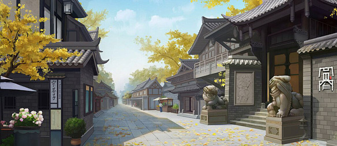 场景原画古风