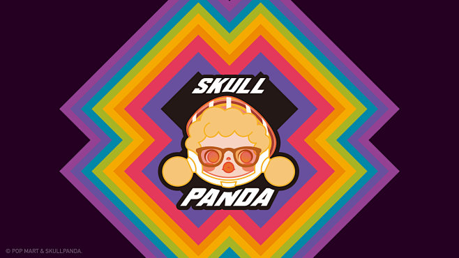 泡泡玛特熊猫热潮壁纸