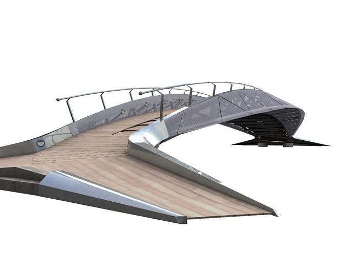 创意景观桥梁设计图集下载悬索桥中式木桥园林小桥钢结构观景桥