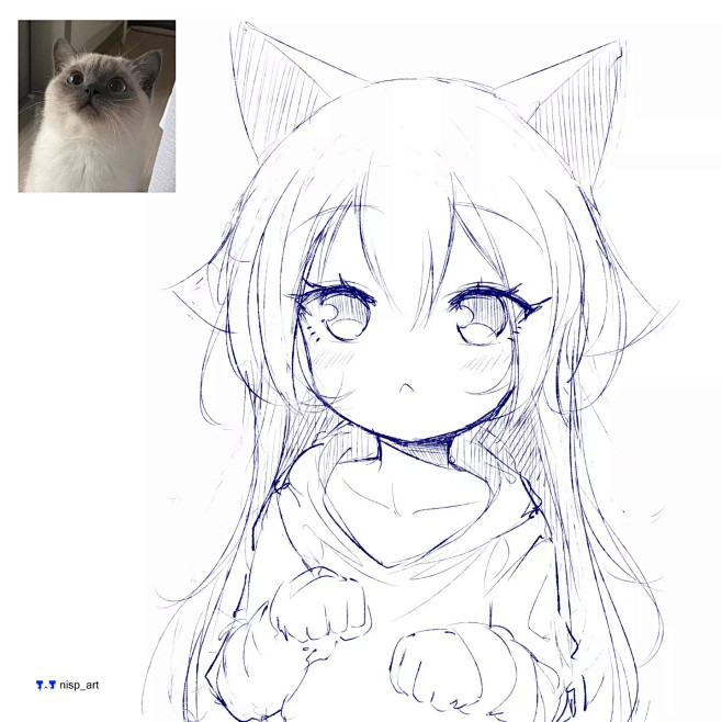 白俄罗斯nispart二次元速写练习作品欣赏46p线稿时代微元素element3ds