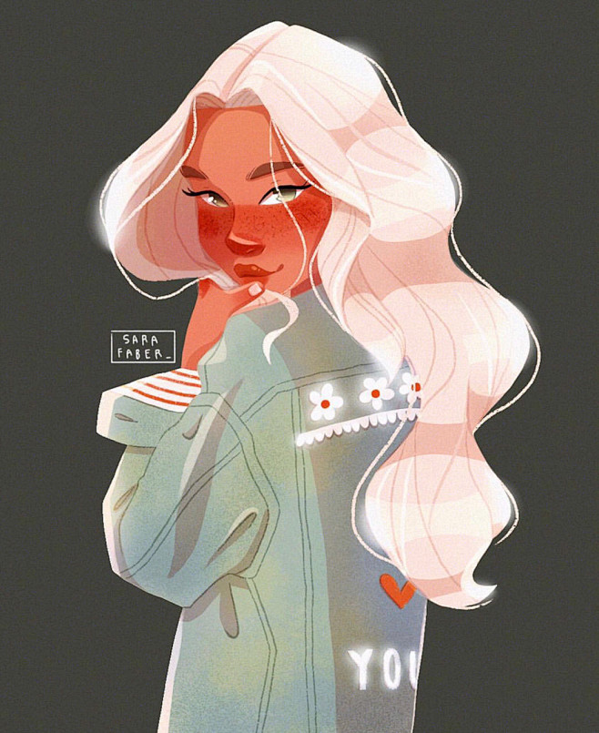 ins插画师作品sarafaber