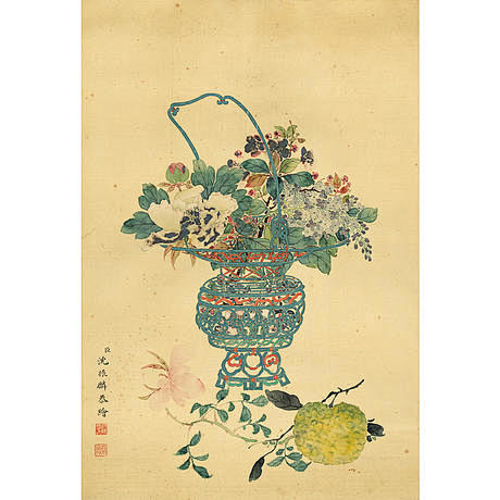 复刻清供花篮艺客网