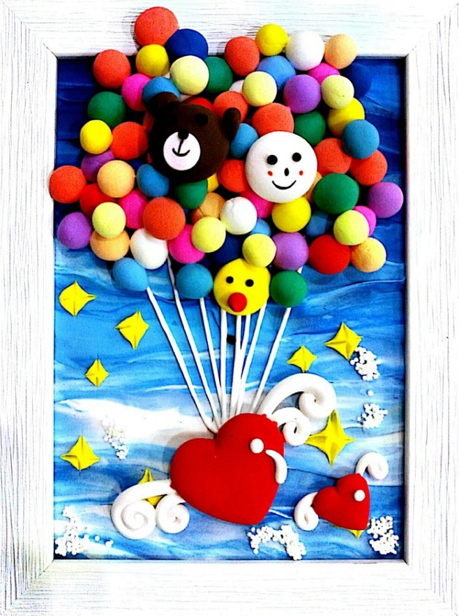 超轻粘土幼儿园儿童手工作品