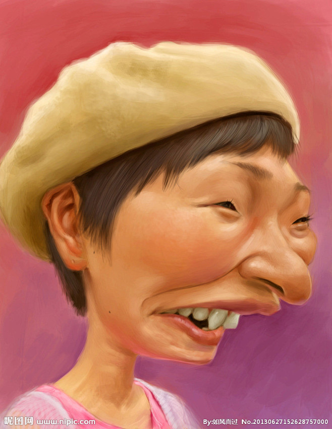 12:51:49夸张人物漫画大图 点击还原[ 视觉技法 ]手绘版画潜0_0同采自