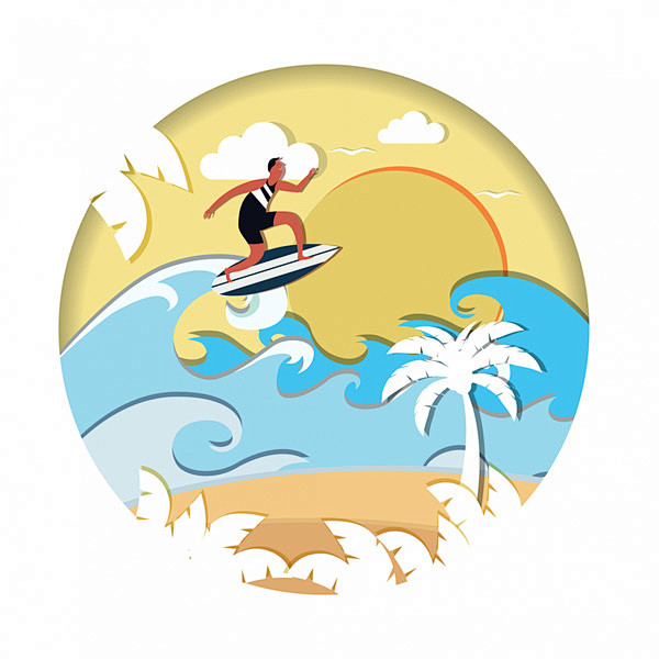 冲浪男子剪贴画