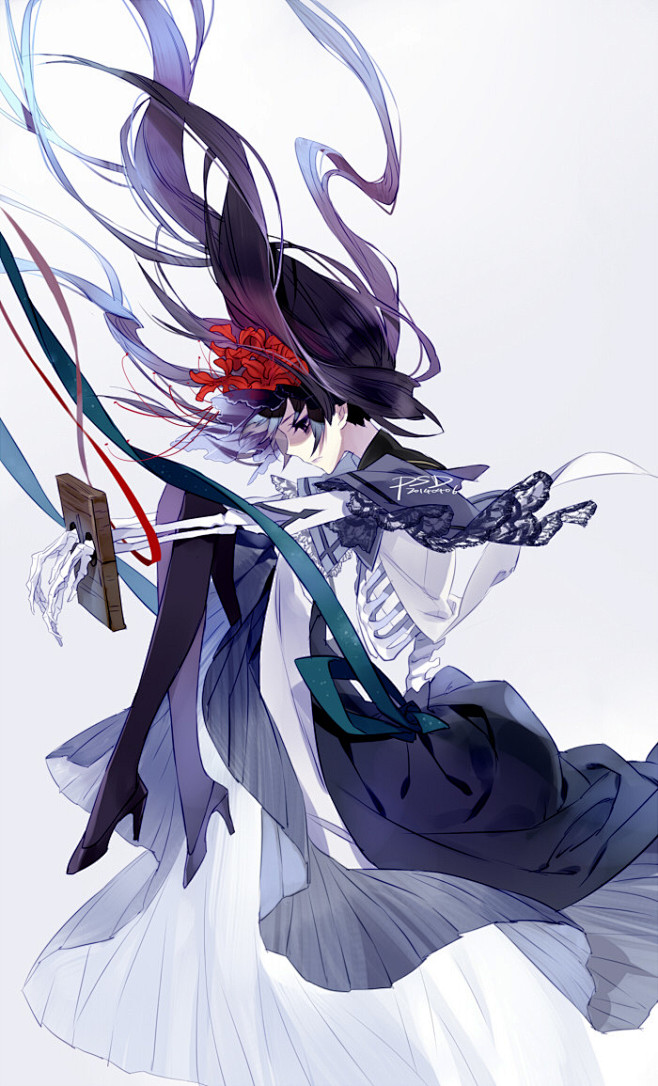 黑暗系,枷锁,彼岸花#动漫少女# #魔法少女小圆# #晓美焰# #二次元